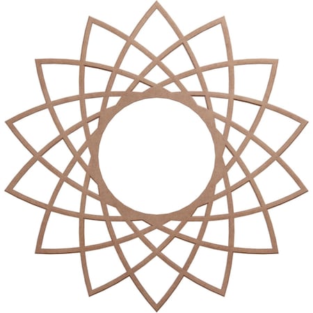 Ekena Millwork Eleanor Wood Fretwork Pierced Ceiling Medallion, Wood (Paint Grade), 20"OD x 7 3/4"ID x 3/8"T CMWP20X20X0375EAMF